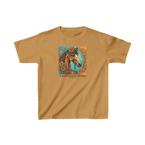 Friendship Horse Girls' Tee – Inspired by Proverbs 17:17 - Image 5