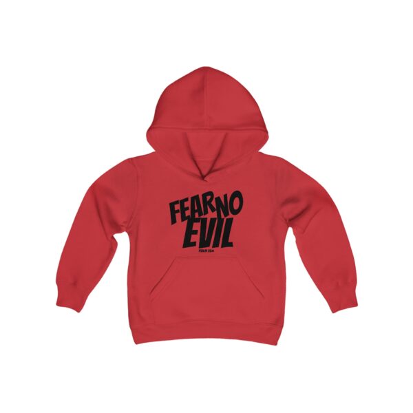 Fear No Evil Kid's Sweatshirt – Inspired by Psalm 23:4 - Image 3