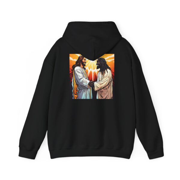 That's "Two Jesus" Men's Black Hoodie - Image 3