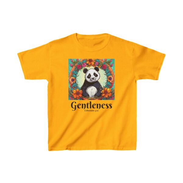 Gentleness Panda Girls' Tee – Inspired by Colossians 3:12 - Image 3