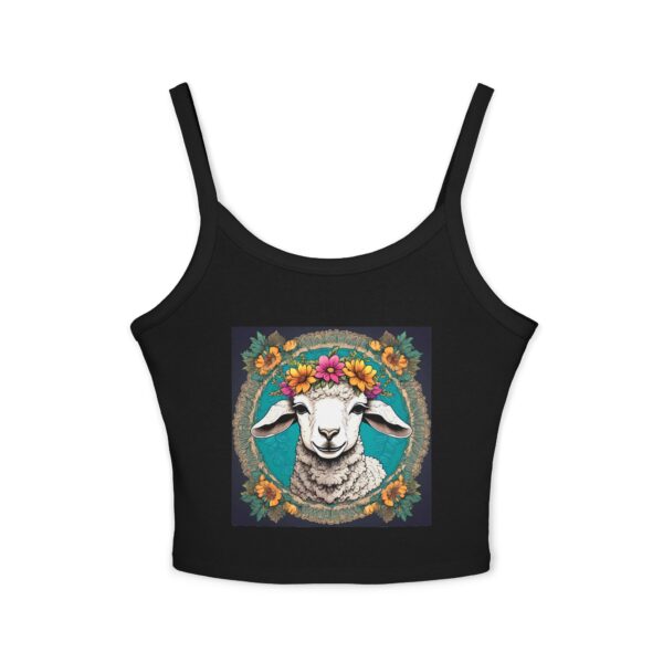 Little Lamb: Women's Spaghetti Strap Tank Top - Image 9