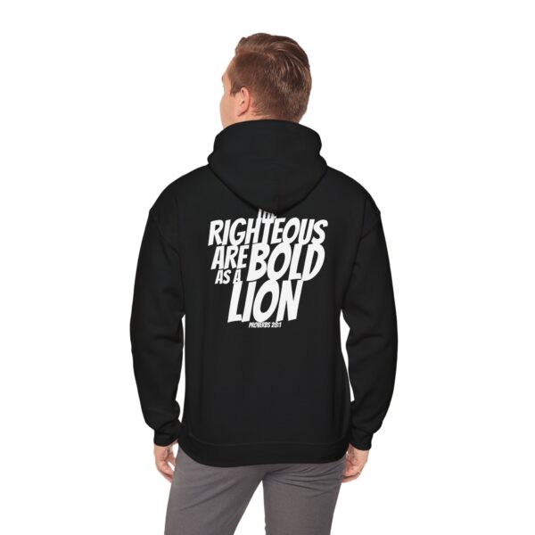 Bold As A Lion: Men's Sweatshirt – Inspired by Proverbs 28:1 - Image 8