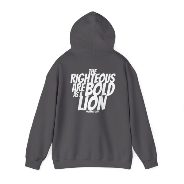 Bold As A Lion: Men's Sweatshirt – Inspired by Proverbs 28:1 - Image 19