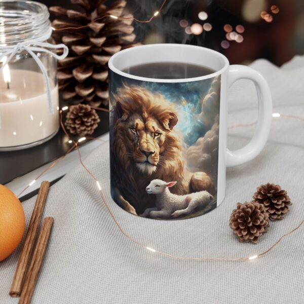 Lion and Lamb Ceramic Mug – A Symbol of Peace and Harmony - Image 6