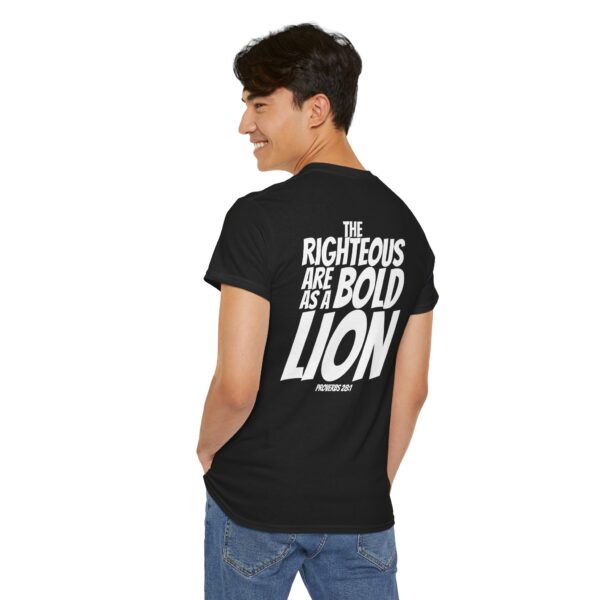 Bold as a Lion: Men's Shirt – Inspired by Proverbs 28:1 - Image 15