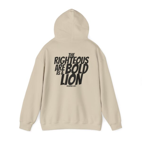 Bold As A Lion: Men's Sweatshirt – Inspired by Proverbs 28:1 - Image 11