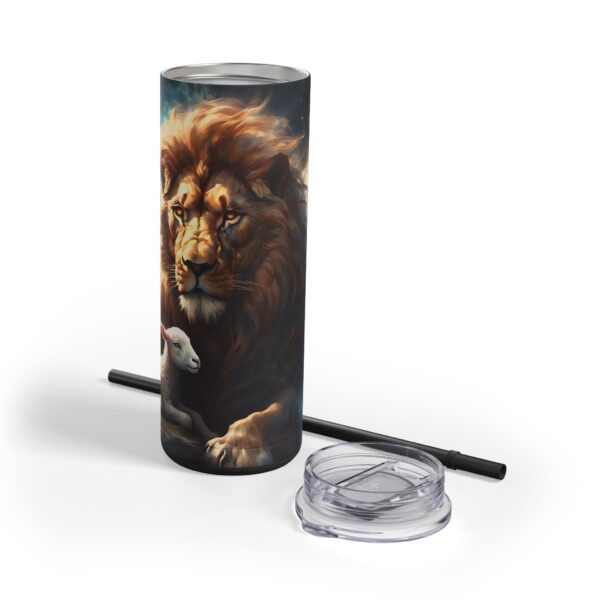 Lion and Lamb Tumbler – A Symbol of Peace and Tranquility