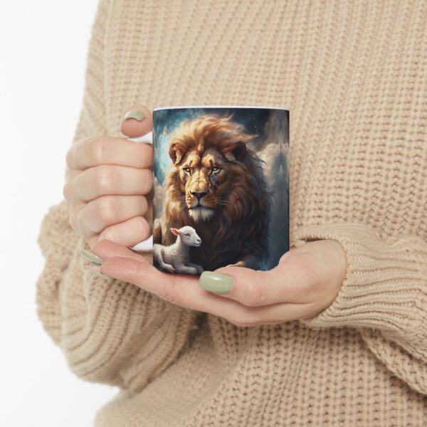 Lion and Lamb Ceramic Mug – A Symbol of Peace and Harmony - Image 10