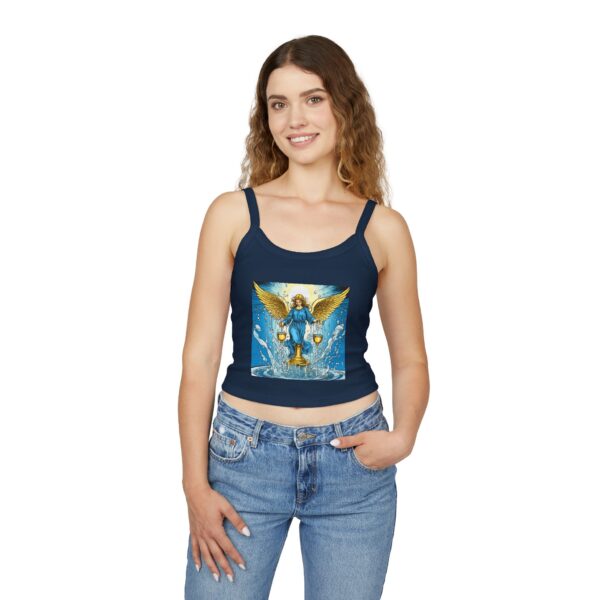 Golden Angel: Women's Spaghetti Strap Tank Top - Image 4