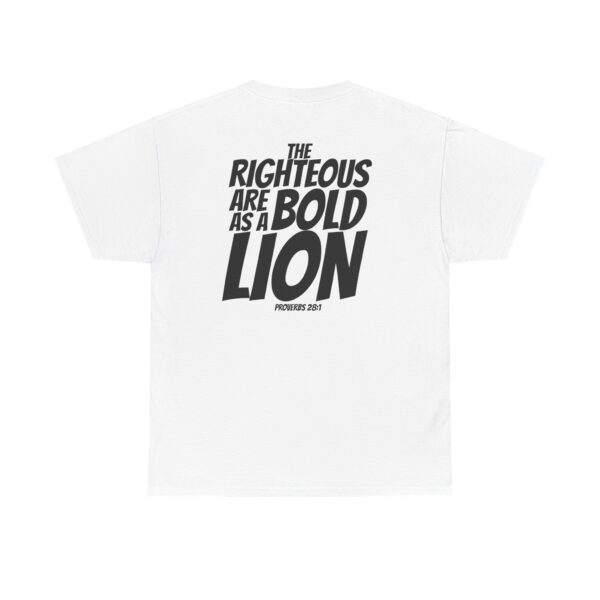 Bold as a Lion: Men's Shirt – Inspired by Proverbs 28:1 - Image 6