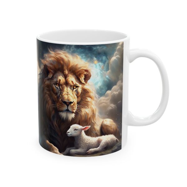 Lion and Lamb Ceramic Mug – A Symbol of Peace and Harmony - Image 5