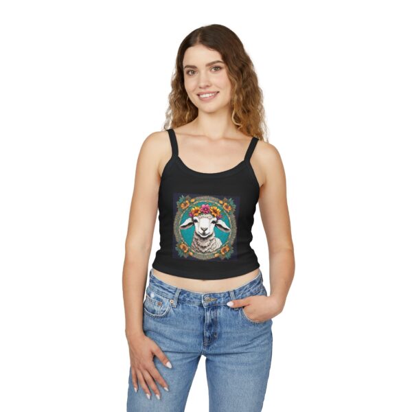 Little Lamb: Women's Spaghetti Strap Tank Top - Image 11