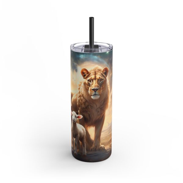 Lioness and Lamb Tumbler – A Serene, Peaceful Vibe for On-the-Go - Image 2