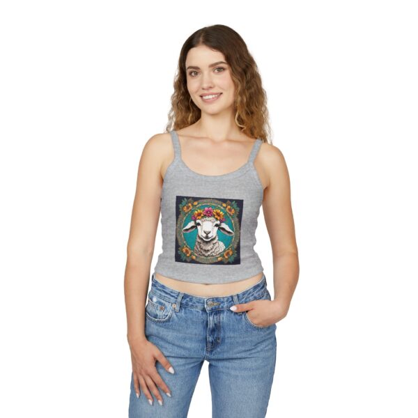 Little Lamb: Women's Spaghetti Strap Tank Top - Image 15