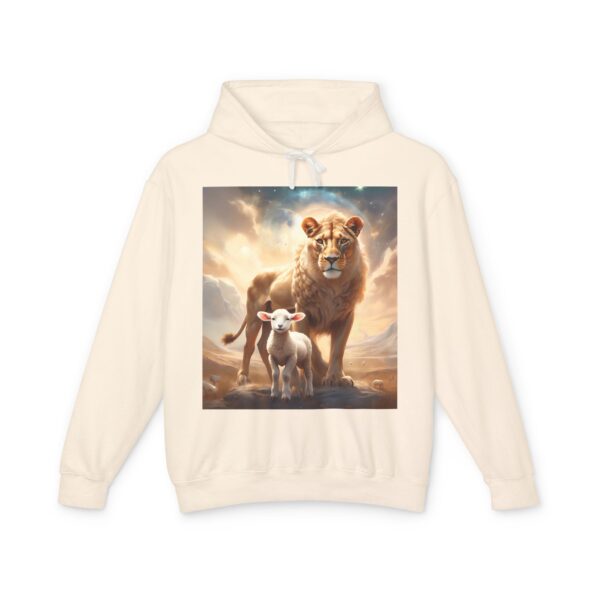 Lioness and Lamb Hoodie – A Cozy, Serene Statement Piece - Image 5