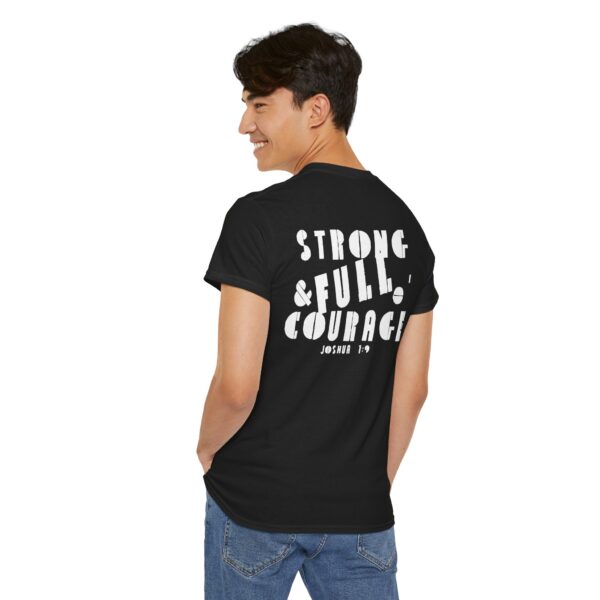 Strong and Full of Courage Men's Shirt – Inspired by Joshua 1:9 - Image 8