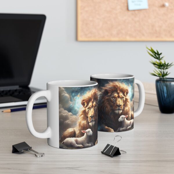 Lion and Lamb Ceramic Mug – A Symbol of Peace and Harmony - Image 7