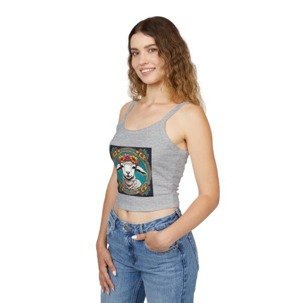 Little Lamb: Women's Spaghetti Strap Tank Top - Image 16