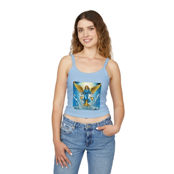 Golden Angel: Women's Spaghetti Strap Tank Top - Image 8