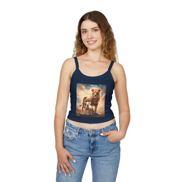 The Lioness & The Lamb: Women's Spaghetti Strap Tank Top - Image 4