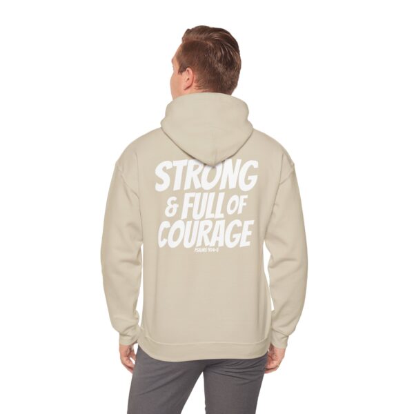 Strong and Full of Courage Men's Sweatshirt – Inspired by Joshua 1:9 - Image 20