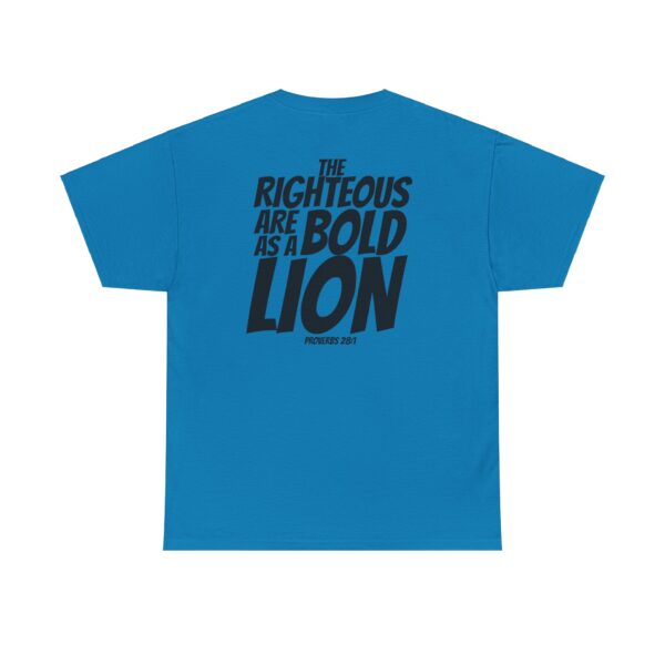 Bold as a Lion: Men's Shirt – Inspired by Proverbs 28:1 - Image 9