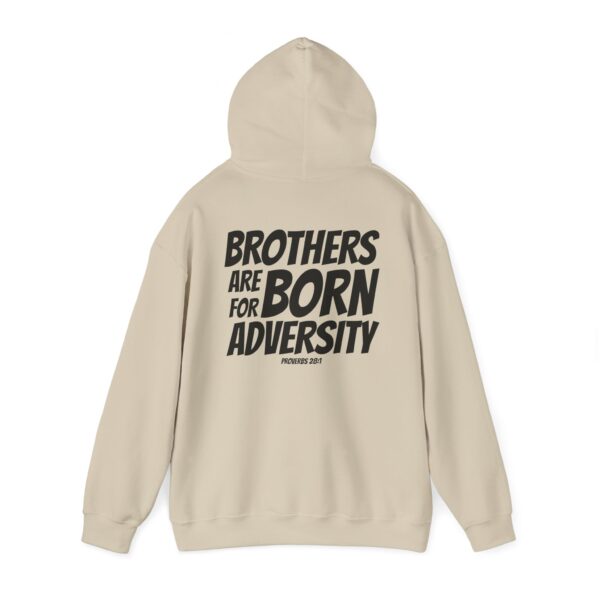 Brothers Are Born for Adversity: Men's Sweatshirt – Inspired by Proverbs 17:17 - Image 3