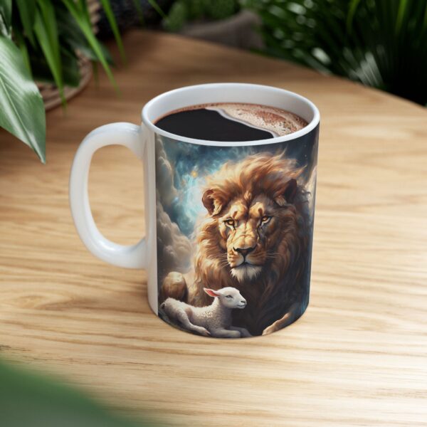 Lion and Lamb Ceramic Mug – A Symbol of Peace and Harmony - Image 9