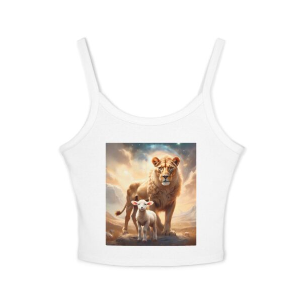 The Lioness & The Lamb: Women's Spaghetti Strap Tank Top - Image 5