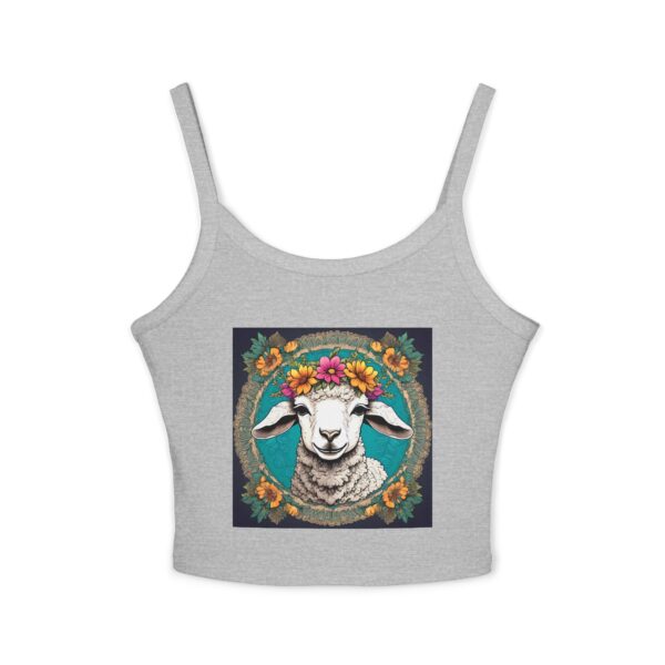 Little Lamb: Women's Spaghetti Strap Tank Top - Image 13