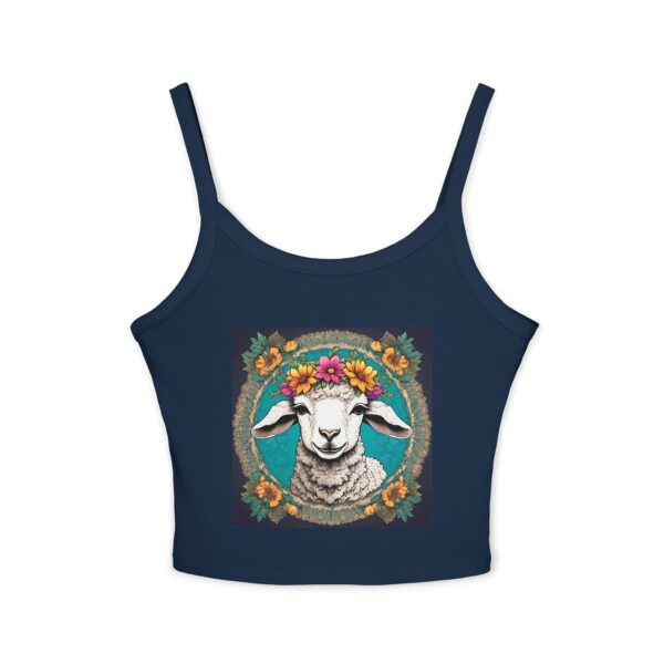 Little Lamb: Women's Spaghetti Strap Tank Top - Image 6