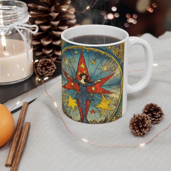 Vintage Star: Mug – A Celestial Touch for Your Morning