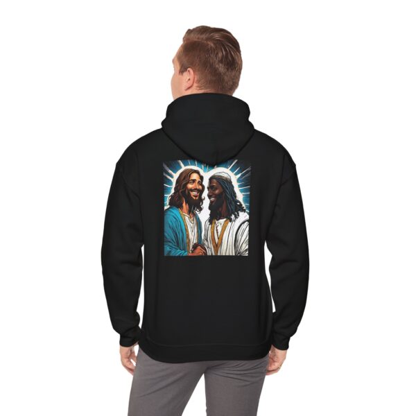 That's "Too Jesus" Men's Black Hoodie - Image 6