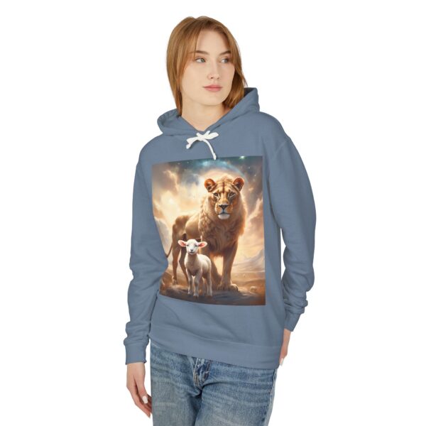 Lioness and Lamb Hoodie – A Cozy, Serene Statement Piece - Image 3