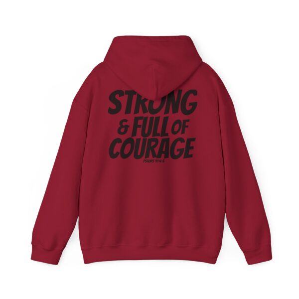 Strong and Full of Courage Men's Sweatshirt – Inspired by Joshua 1:9 - Image 12