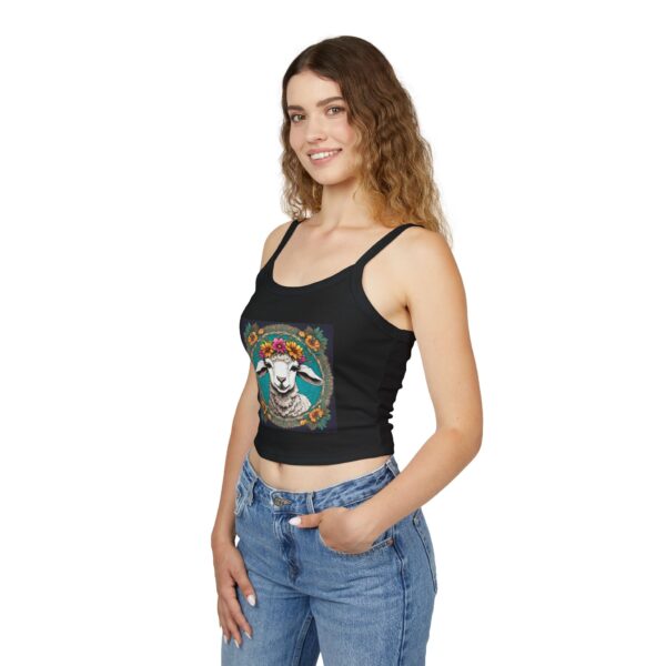 Little Lamb: Women's Spaghetti Strap Tank Top - Image 12