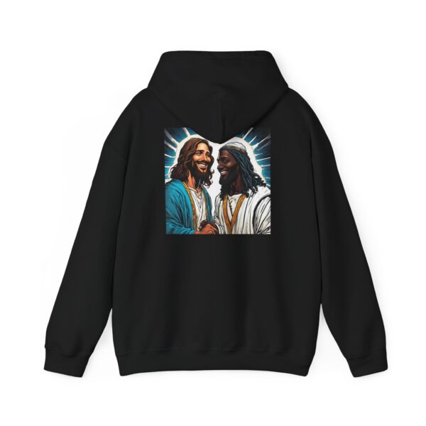 That's "Too Jesus" Men's Black Hoodie - Image 3