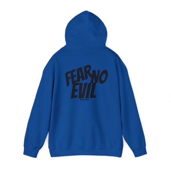 Fear No Evil Men's Sweatshirt – Inspired by Psalm 23:4 - Image 3