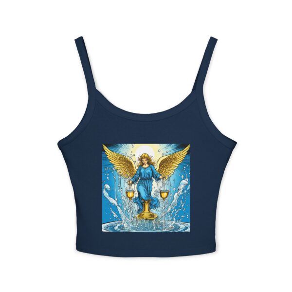 Golden Angel: Women's Spaghetti Strap Tank Top - Image 2