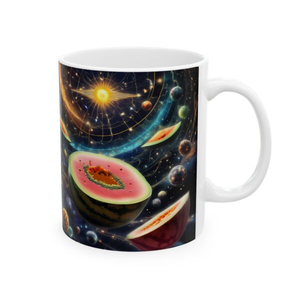 Celestial Melon Mug: A Cosmic Blend of Whimsy and Warmth - Image 5