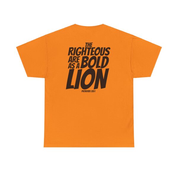 Bold as a Lion: Men's Shirt – Inspired by Proverbs 28:1 - Image 2