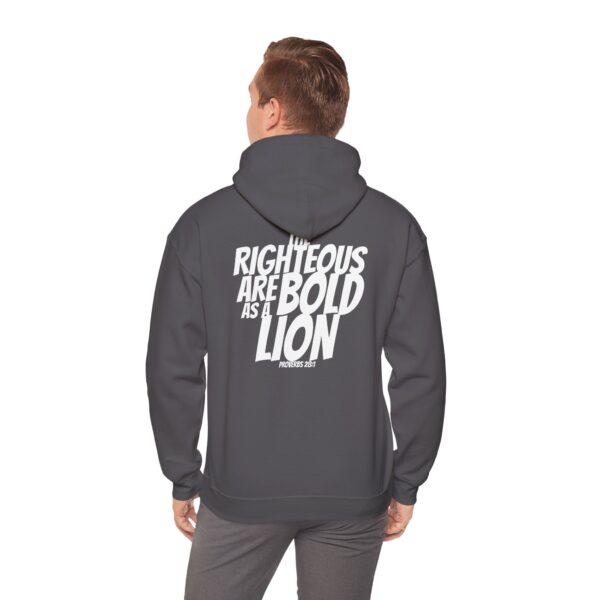 Bold As A Lion: Men's Sweatshirt – Inspired by Proverbs 28:1 - Image 24