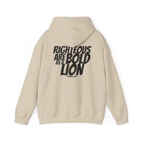 Bold As A Lion: Men's Sweatshirt – Inspired by Proverbs 28:1 - Image 10