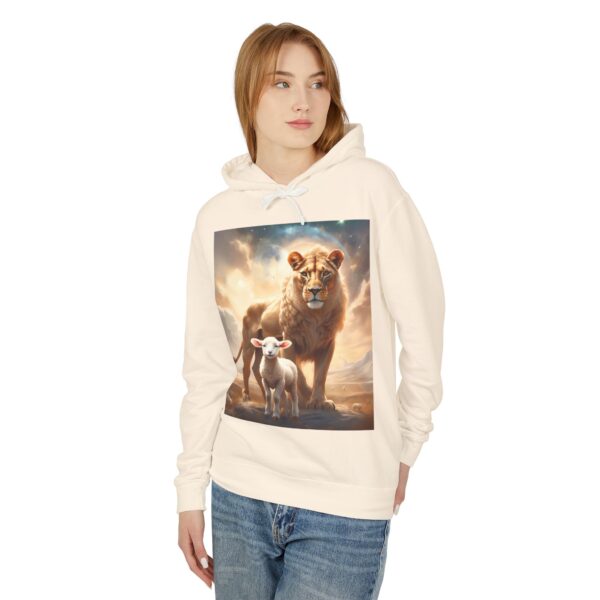 Lioness and Lamb Hoodie – A Cozy, Serene Statement Piece - Image 7