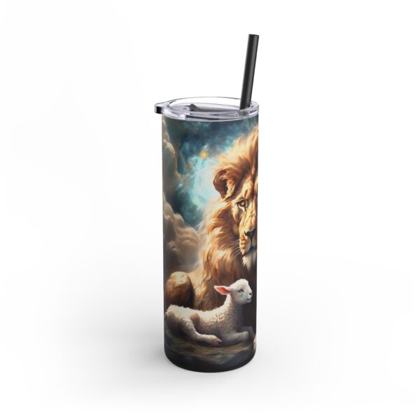 Lion and Lamb Tumbler – A Symbol of Peace and Tranquility - Image 3