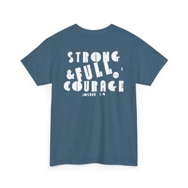 Strong and Full of Courage Men's Shirt – Inspired by Joshua 1:9 - Image 4