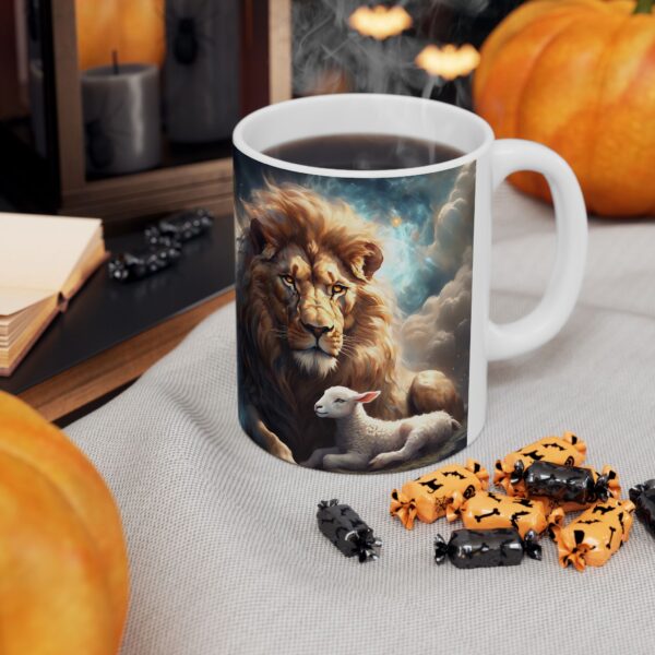 Lion and Lamb Ceramic Mug – A Symbol of Peace and Harmony - Image 8